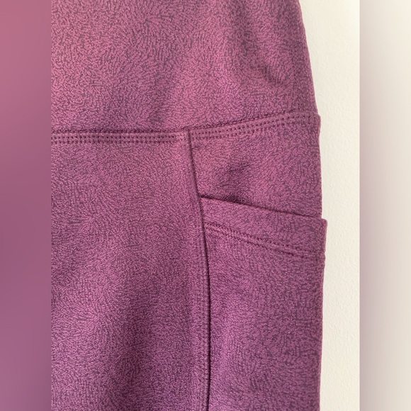 3pc Mondetta/Head Purple and Gray High-Waisted Leggings with Stretchy Fabric - Picture 9 of 10